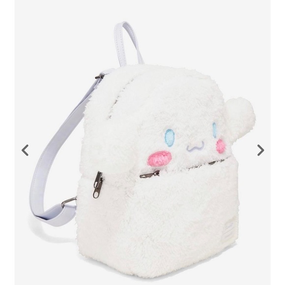 LOUNGEFLY CINNAMROLL FUZZY BACKPACK NEW WITH TAGS main image 6